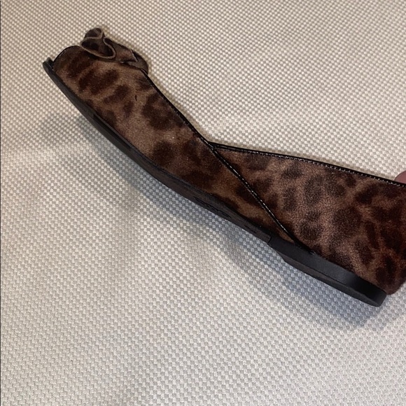CATO Leopard Ballet Flat Loafer Open Toe size 8 - Picture 4 of 8